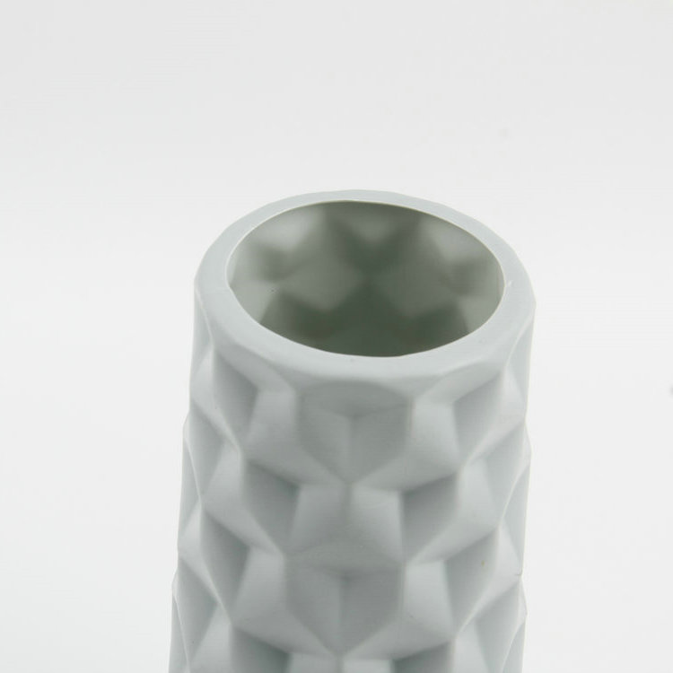 U-Inner Concave Rhombus Plastic Vase