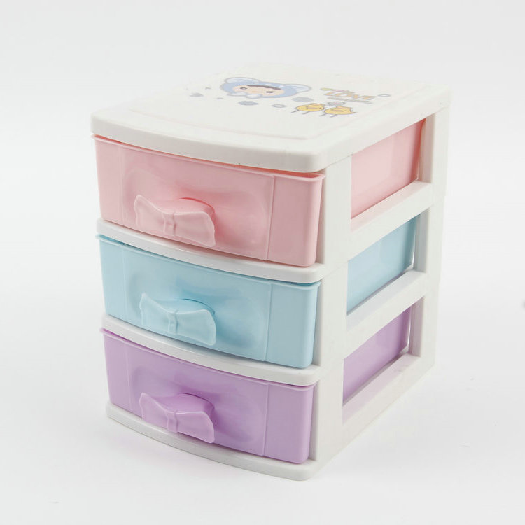 B-Rectangular Three-layer Drawer Plastic Storage Box Storage Box