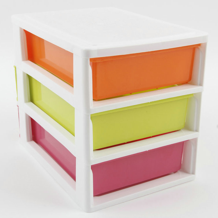 B-Rectangular Three-layer Drawer Plastic Storage Box Storage Box