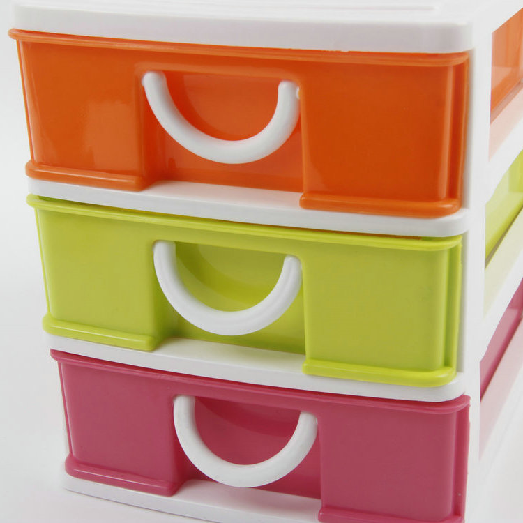 B-Rectangular Three-layer Drawer Plastic Storage Box Storage Box