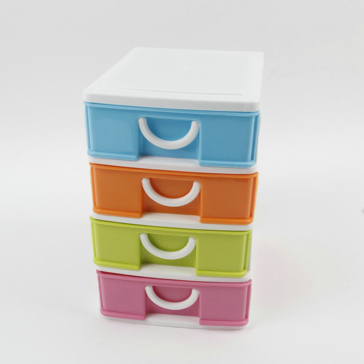 B-Rectangular Four-layer Drawer Plastic Storage Box Storage Box 1