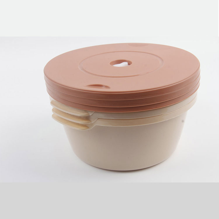 A-2PC Square Transparent Plastic Fresh-keeping Box