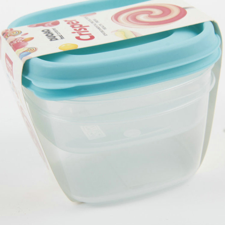 A-3PC Square Transparent Plastic Fresh-keeping Box