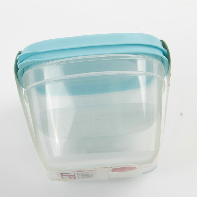 A-3PC Square Transparent Plastic Fresh-keeping Box