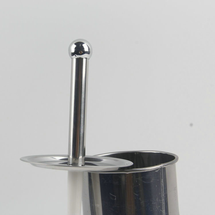 C-2PC Cylindrical Hollow Square Hole Mirror Stainless Steel Base Stainless Steel Handle Plastic Toil