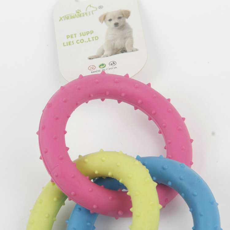 S-Color Three-Color Ring TPR Pet Chewing Toy 1