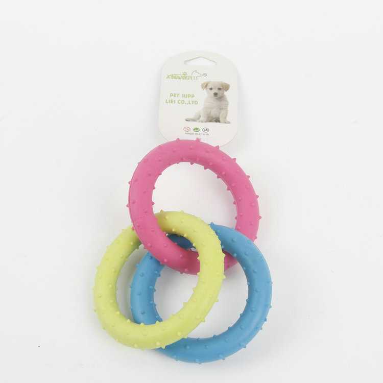 S-Color Three-Color Ring TPR Pet Chewing Toy 1