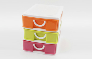 B-Rectangular Three-layer Drawer Plastic Storage Box Storage Box