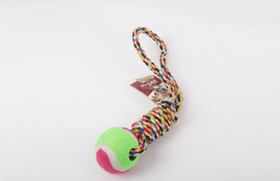 S-Braided Rope With Ball Double Knotted Cotton Rope Pet Toy