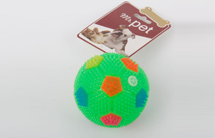 S-S-Dimensional Spiked Round Ball With Sound Enamel Pet Toy