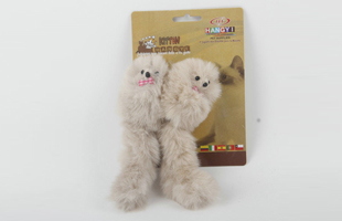 S-2PC Fake Hairy Mouse Pet Toy