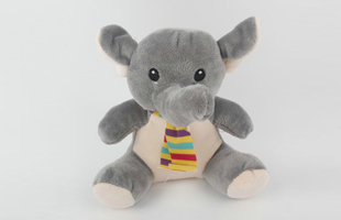 S-Eye Embroidery Plush Elephant Shaped With Stuffing And Sound Ball Pet Toy
