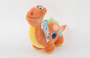 S-Plus Whistle Eye Embroidery Plush Dinosaur Pet Toy 1