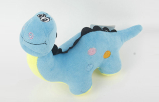 S-Plus Whistle Eye Embroidery Plush Dinosaur Pet Toy