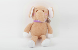 S-Plus Whistle Eye Embroidery Plush Elephant Pet Toy