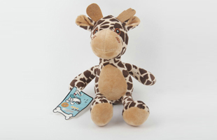 S-Plus Whistle Eye Embroidery Plush Giraffe Pet Toy