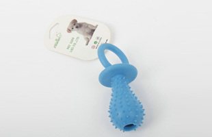 S-Small Pacifier Shape With Sound And Thorn TPR Pet Chewing Toy