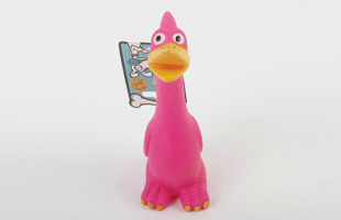 S-Bird Shape With Voice Vinyl Pet Toy