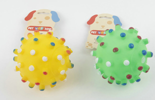 S-Colored Pellets With Vocal Vinyl Pet Toys