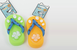 S-Flip-Flops Pet Toy With Sound Vinyl