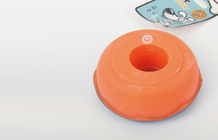 S-Three-Dimensional Donut Shaped Pet Toy With Sounding Vinyl