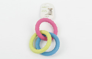 S-Color Three-Color Ring TPR Pet Chewing Toy 1