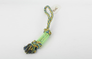 S-Colorful Braided Set Of Barbed Plastic Pet Cotton Rope Toy