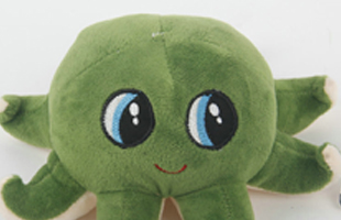 S-Embroidered Round Eye Octopus With Noise Plush Pet Toy