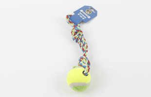 S-Color Woven Can Carry Two-color Tennis Pet Cotton Rope Toy