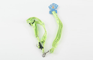 S-With Metal Buckle 1.50 Patch Printed Puppy Pattern Drawstring + Chest Back PP Flat Rope Pet Tracti