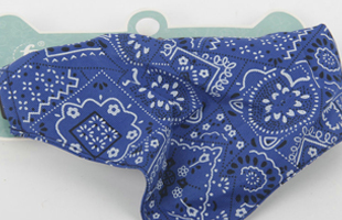 S-With Plastic Buckle Printed Triangle Saliva Towel Pet Collar Neckband 1