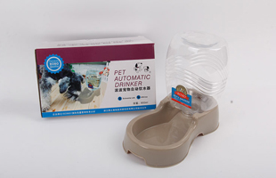 S-Colorful Box Plastic With Bottle Pet Automatic Waterer Pet Bowl