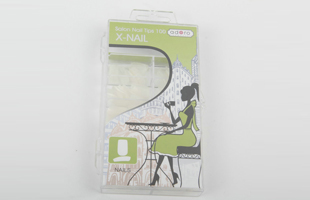 P-100PC Plastic Boxed Single Color Cosmetic Fingernail