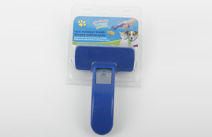 S-Arched Plastic Handle Plastic Needle Pet Hair Removal Comb