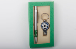 M-2PC Ballpoint Pen Soccer Type Nail Clipper Set Pen