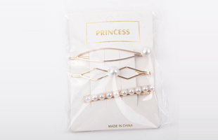 P-3PC Pearl ClipBarrette