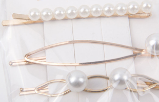 P-3PC Pearl One Piece ClipBarrette