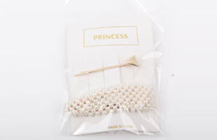 P-1PC One Clip + 1PC Pearl Hair Clip 1