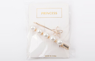 P-1PC One Clip + 1PC Pearl Hair Clip