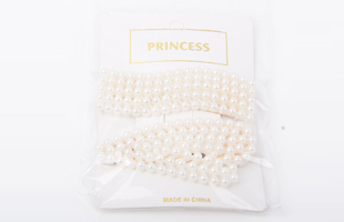 P-2PC Different Styled Pearl Hair Clips 7