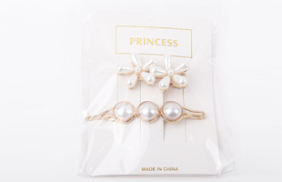 P-2PC Different Styled Pearl Hair Clips