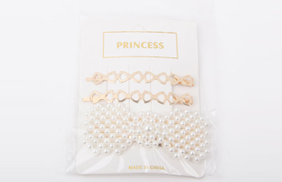 P-2PC One Clip + 1PC Pearl Hair Clip