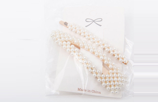 P-2PC Pearl Hair Clip 1