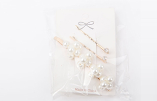 P-2PC Diamond Clip + 1PC Pearl Hair Clip 7