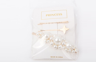 P-2PC One Clip + 1PC Pearl Hair Clip 3