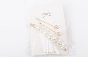 P-2PC Diamond Clip + 1PC Pearl Hair Clip 9