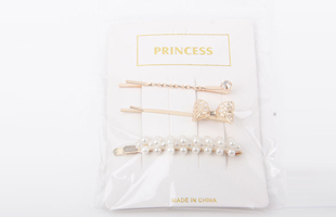 P-2PC One Clip + 1PC Pearl Hair Clip