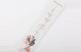 P-Flower Band Headband Chain With Pearls And Diamonds