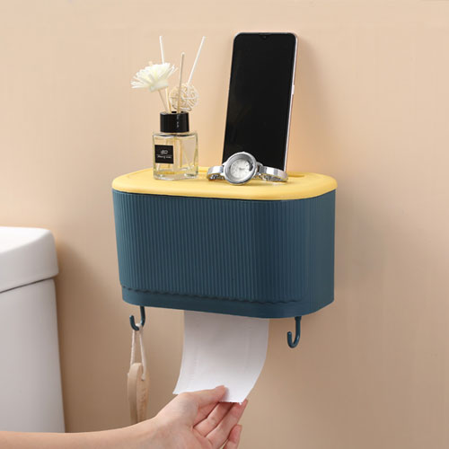 Stack Toilet Paper in a Wall-Mounted Box