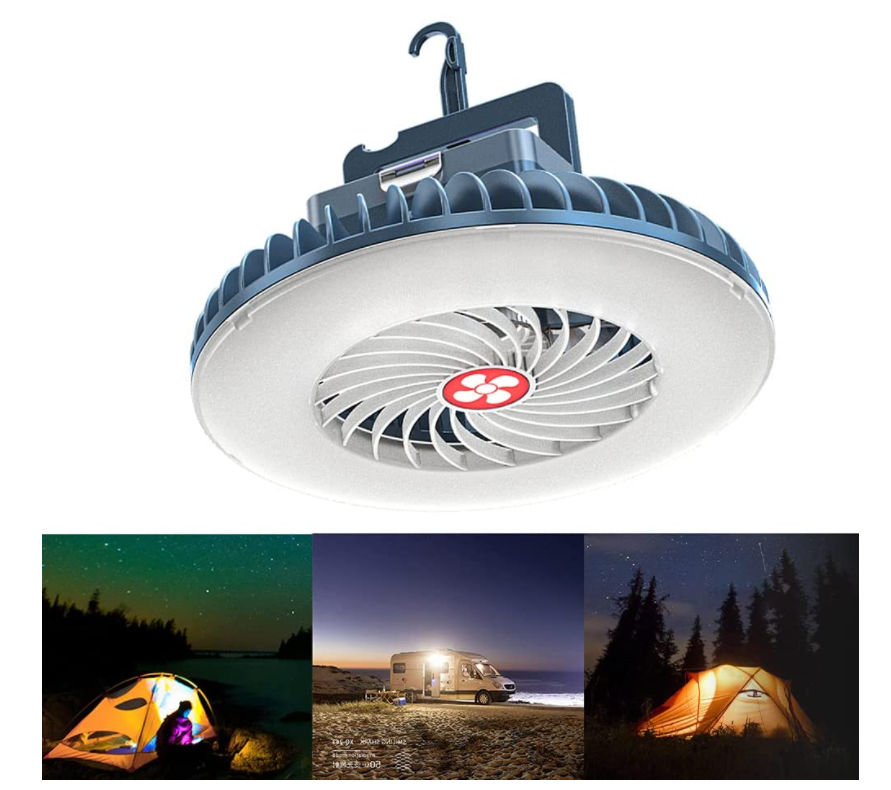 LED Camping Light Lantern with Ceiling Fan OL-007